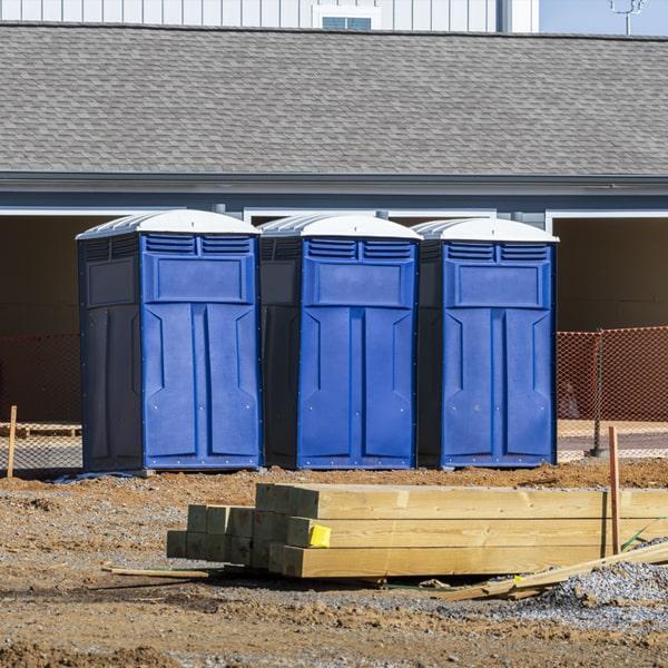 Heavy-duty construction site porta potty in Hot Springs, Arkansas